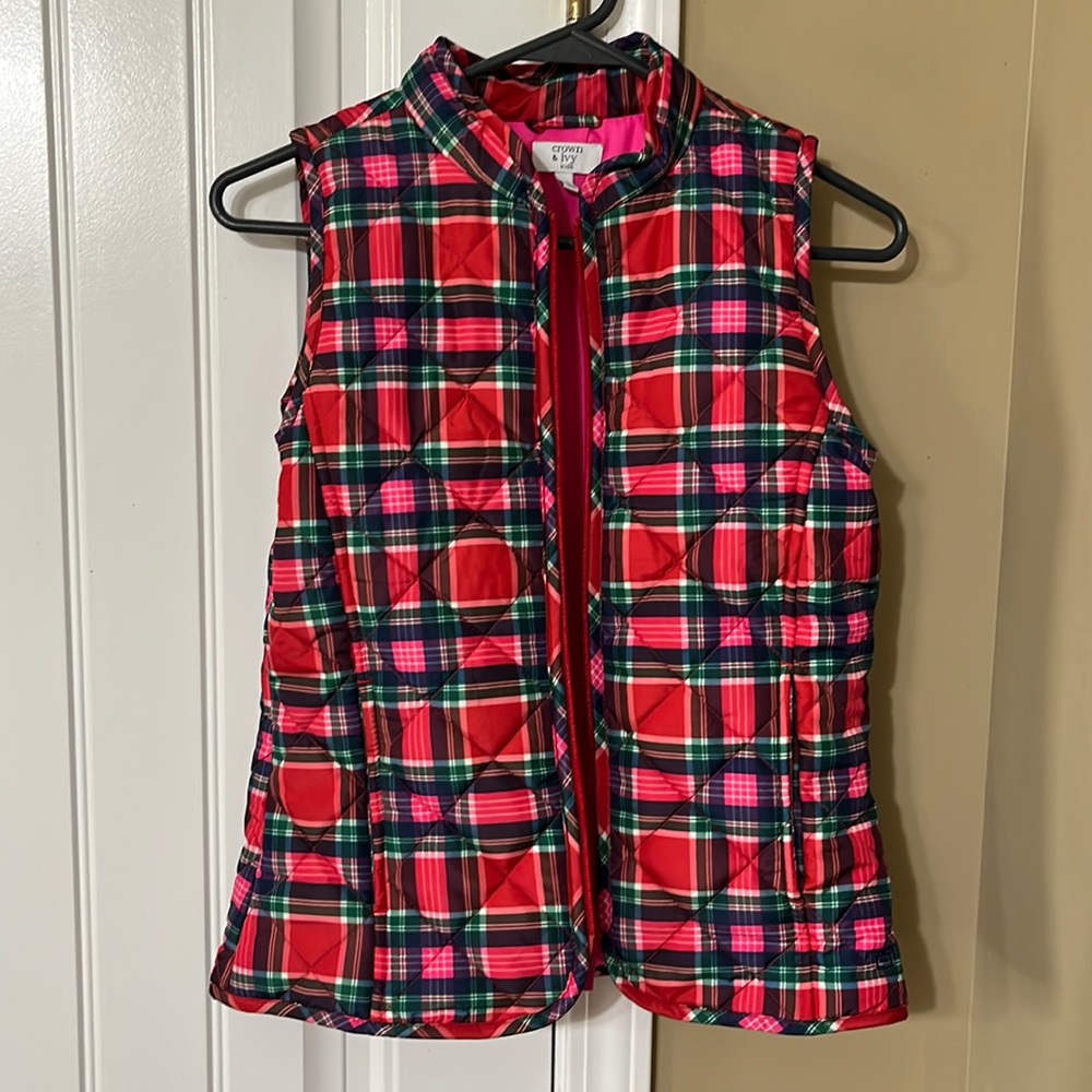 Girls Puffer Vest- Multi Colored